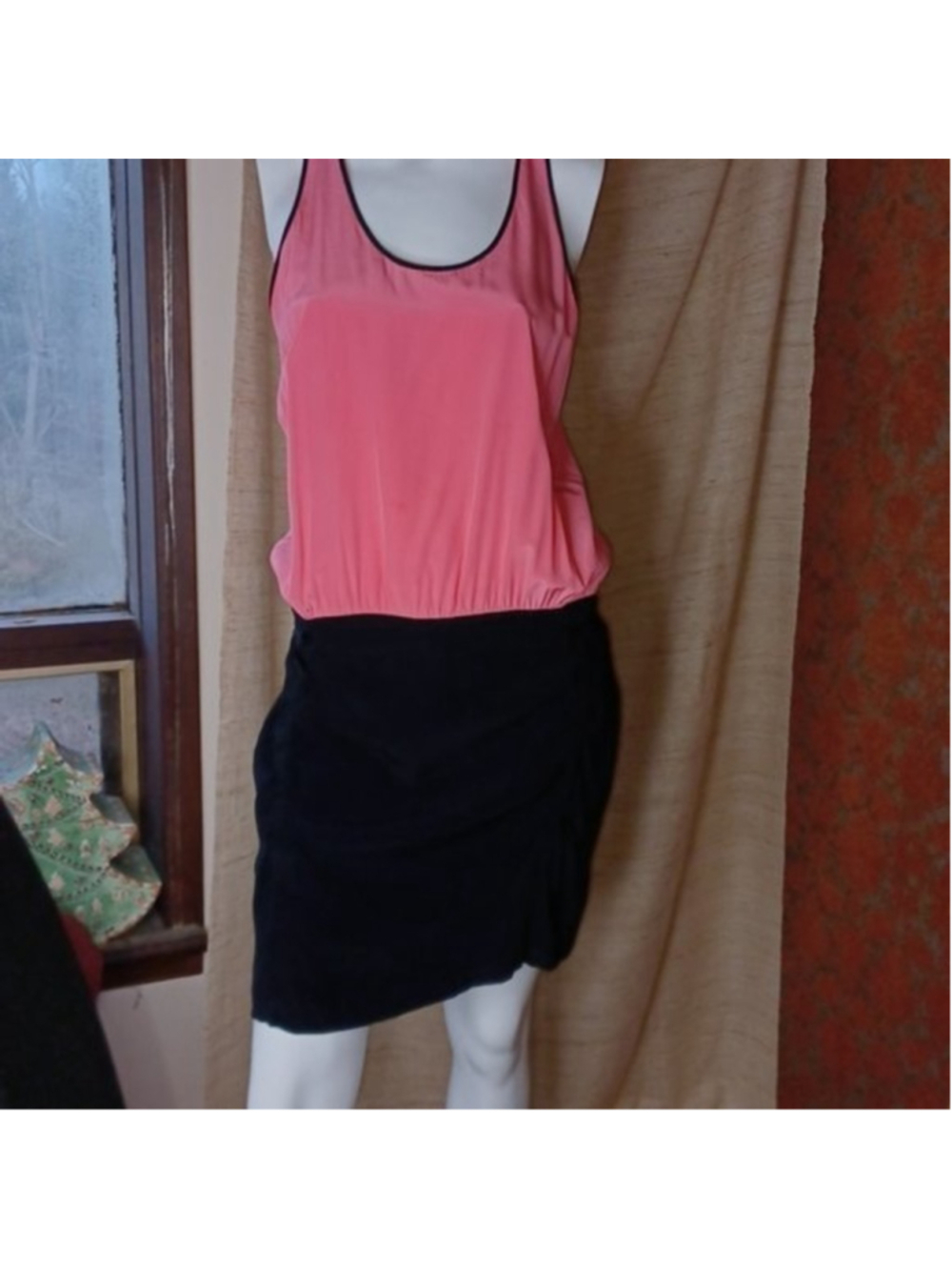 Diane Von‎ Furstenberg Pink and Black Loranne Dress